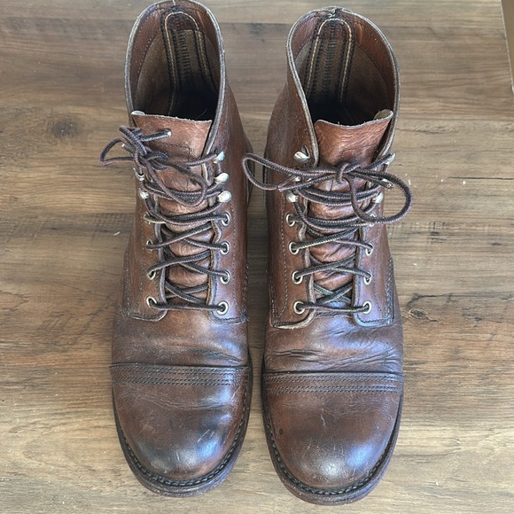Red Wing Iron Ranger boots size 9.5 (fits size 10.5 foot). - Picture 2 of 3